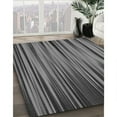 thumbnail image 3 of Ahgly Company Machine Washable Indoor Square Transitional Black Area Rugs, 8' Square, 3 of 7