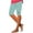 Cyan#2, variant on HAJWOH Capri Leggings for Women Cotton Knee Length Leggings Stretch Summer Lightweight Pants Casual Athletic Running Workout Yoga Pants