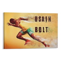 Usain Bolt Male Track And Field Athlete Poster (45) Room Aesthetic Poster Print Art Wall Painting Canvas Posters Gifts Modern Bedroom Decor 20x30inch(50x75cm)