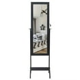 YTBW Jewelry Organizer Armoire Standing Box Full Body Mirror