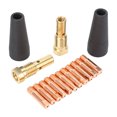 thumbnail image 1 of Kit De Puntas De Boquilla Sin Gas MIG, Kit Profesional De Puntas De Boquilla Sin Gas Con Núcleo Fundente De Latón Y Cobre, Eficiente Con Electrodo De 0,039 Pulgadas Para Uso, 1 of 7