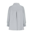 thumbnail image 4 of Light Weight Shirt for Women Fashion Vertical Stripe Button Down Shirt Dressy Casual Long Sleeve Work T-Shirt Blouses, 4 of 6