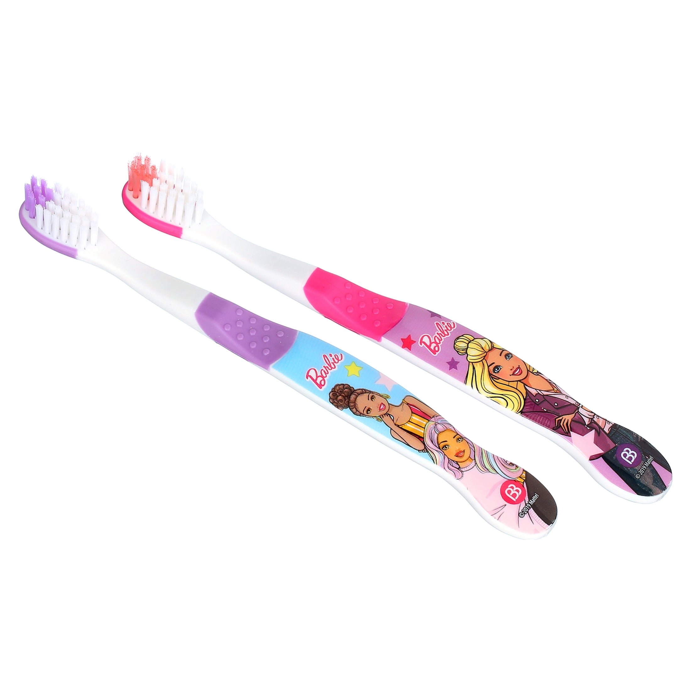Brush Buddies Barbie Kids Toothbrushes, 6PK Soft Manual