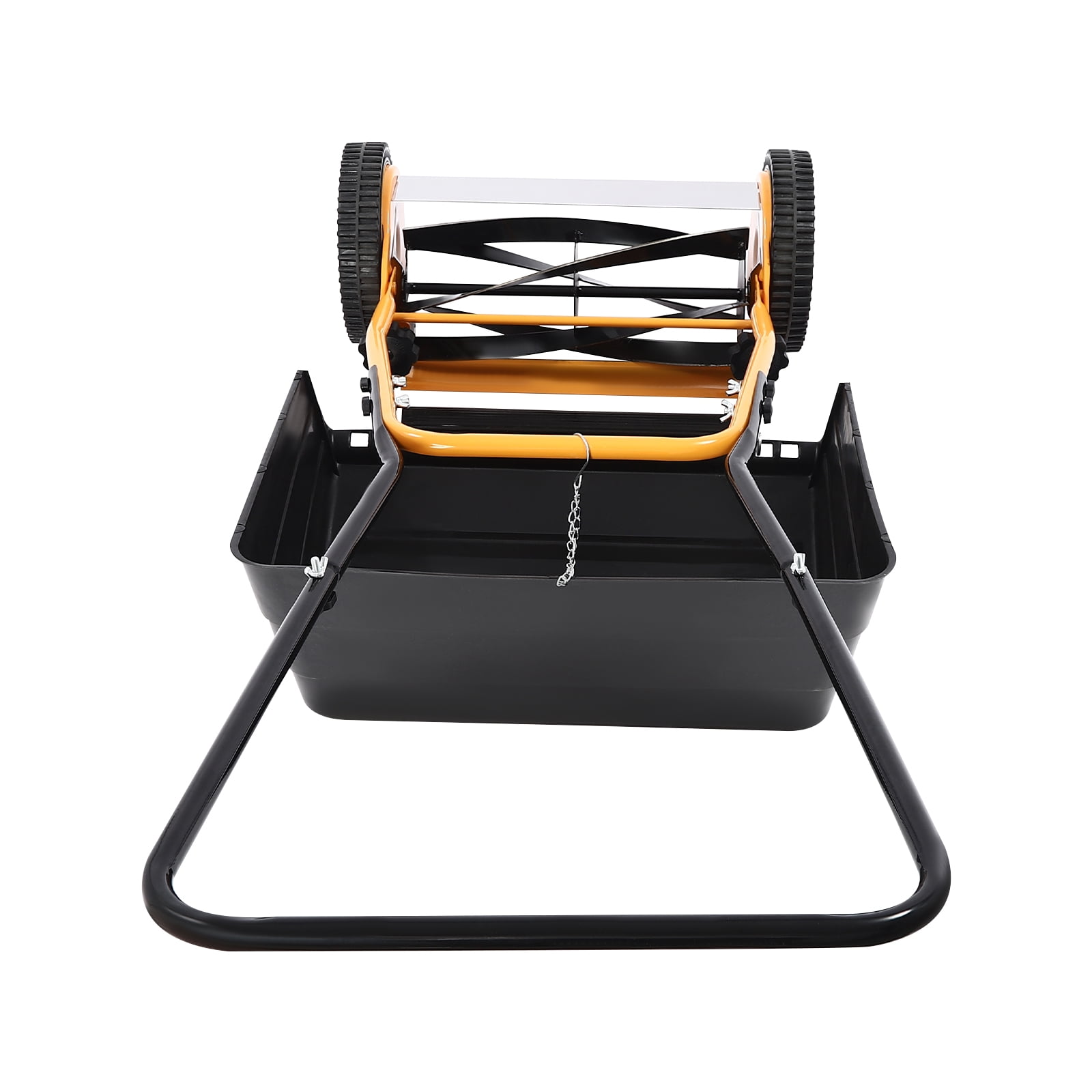 14 Inch Manual Push Reel Lawn Mower, Hand Push Mowers with Collecting Box Adjustable Mowing Height Push Lawn Sweeper Grass Catcher for Yards, Lawns, Sidewalks