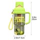 thumbnail image 3 of Botella de agua de plástico para beber, jarra de hidratación bidireccional con pajita y sorbo directo, botella deportiva portátil sin BPA, recipiente reutilizable a prueba de derrames para el hogar,, 3 of 6