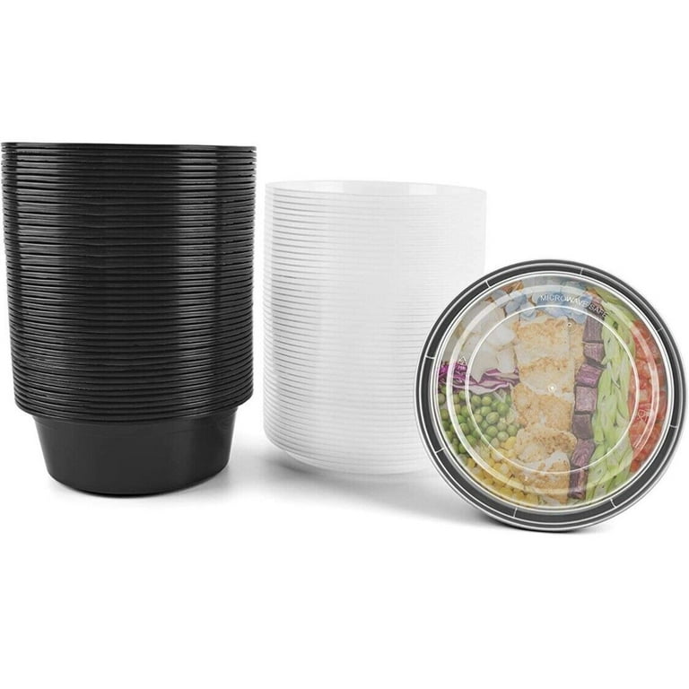 24 oz. BPA Free Food Grade Round Container with Lid (T41024CP) - starting  quantity 25 count - FREE SHIPPING