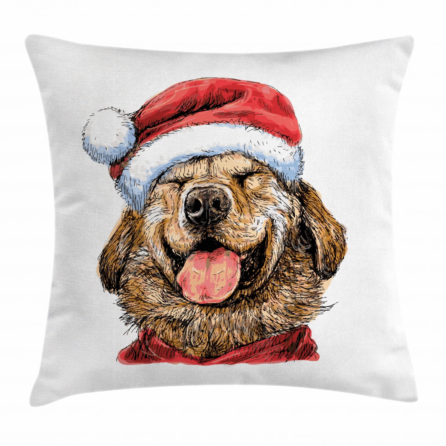 black labrador christmas pillow