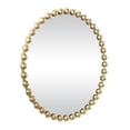 thumbnail image 5 of CosmoLiving by Cosmopolitan 36" x 36" Gold Round Beaded Wall Mirror, 5 of 11