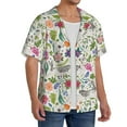 thumbnail image 2 of Kdxio Men's Hawaiian Shirt for Men Short Sleeve Shirt Rabbit And Butterfly Summer Casual Holiday Beach Button Down T-Shirts, 2 of 7
