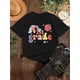 thumbnail image 1 of Girls' 1st Grade T-Shirt - Cute Cartoon Apple & Rainbow Design, Soft Gray Short Sleeve Tee, Perfect for Summer School Events & Casual Outfits, Youngsters'S Casual Wear | Playful Print Tee, 1 of 6