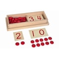 thumbnail image 1 of IFIT Montessori Cartes de Chiffres et Compteurs, Jouet Montessori Matériel de Mathématiques, 1 of 1