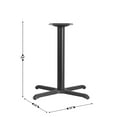 thumbnail image 4 of BizChair 30'' x 30'' Restaurant Table X-Base with 3'' Dia. Table Height Column, 4 of 6