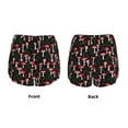 thumbnail image 5 of Lsque Red Mushrooms Printed Women's Running Shorts with Liner Pockets,Elastic Quick Dry Workout Athletic Gym Yoga Shorts,Womens High Waist Shorts-Large, 5 of 9