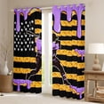 thumbnail image 2 of Erosebridal Sport Lover US Flag Curtains Pack of 2 (42x84 Each) for Kids Teens,Boys Girls Baseball Waffle Purple Ice Cream Drip Curtains Blackout,Luxury Bedroom Decor, 2 of 6