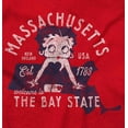 thumbnail image 2 of Massachusetts State Pride Betty Boop Women Plus Size Hoodie Brisco Brands 4X, 2 of 4