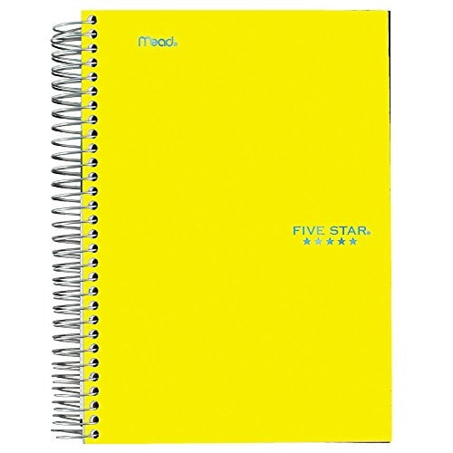 Mead 5 Star 1 Subject Spiral Notebooks College Ruled 100 Sheets 10 Pack $10.00 