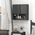thumbnail image 2 of Kitchen Pantry Cabinet with Adjustable Shelves & 2 Doors,Metal Storage Cabinet with Locker for Kitchen,Living Room,Dining Room,Office,Black, 2 of 8