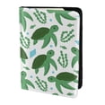 thumbnail image 2 of Rateoe Cartoon Turtle Pattern Passport Holder Wallet Leather Mulit-purpose Travel Wallet Credit Cards Case ,Passport Cover for Women Men-6.5 in, 2 of 5