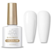 Born Pretty White Gel Nail Polish Soak Off UV LED Nail Lamp Gel Polish Nail Art Manicure Salon DIY Home 10ML