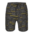 thumbnail image 4 of Naloa Retro Excavator Men's Beach Shorts, Surfing shorts, Swim trunks, Quick Dry Swim Trunks for Surfing Beach Fun - 3X-Large, 4 of 9