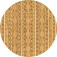 thumbnail image 1 of Ahgly Company Indoor Round Abstract Brown Modern Area Rugs, 4' Round, 1 of 4
