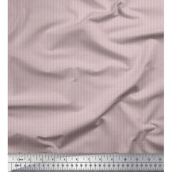 Soimoi Polyester Crepe Fabric Stars Shirting Print Fabric by Yard 42 Inch Wide