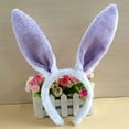 thumbnail image 5 of Bunny Rabbit Ensemble de Costume, Serre-Tête Oreilles Nœuds Papillon Queue Ensemble, Accessoires de Costume d'Halloween (Violet), 5 of 5