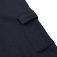 thumbnail image 4 of Men's Casual Knit Pants with Drawstring Waist and Cargo Pockets for Everyday Comfortable Wear Work Pants for Men Solid Casual Outdoor Pants Straight Type Trousers, 4 of 9