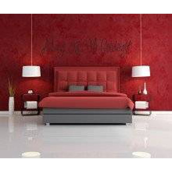 Always Kiss Me Goodnight - Peel & Stick Sticker - Vinyl Wall Decal - 10x40 Inches