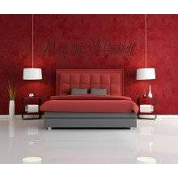 Custom Decals Always Kiss Me Goodnight 10x40 Inches