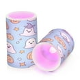thumbnail image 7 of Yayeee Flameless Candles with Remote Flickering Battery Operated Multi Color Changing, Blue Halloween Ghosts, 7 of 7