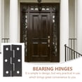 thumbnail image 4 of BRIGHTFUFU 10Pack Iron Hinge Box Support Hinge Black Rust Resistant Homeowners Use, 4 of 8