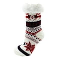 thumbnail image 3 of Fluffy Thermal Sherpa Slipper Socks, 3 Pairs for Women, Ultra Soft Christmas Winter Non Skid (Pack A), 3 of 5