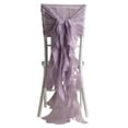 thumbnail image 5 of Efavormart 1 Set Wedding Chiffon Chair Sashes Aisle Decorations Draping Fabric Wrinkle-Free Amethyst Chair Cover for Party Ceremony Reception Floral Arrangement Banquet Outdoor Decor, 5 of 8