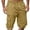 #02-Light Brown, variant on TQWQT Cargo Shorts Men Dressy Casual Bermuda Shorts Big and Tall Knee Length Elastic Waist Knee Length Shorts with Pockets Trendy Summer Army Green 2XL