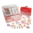 thumbnail image 1 of Juego de pegamento de crema Artificial para niños, peine de juguete para hacer manualidades, accesorios de resina al azar, Material de bricolaje, jueg con caja de almacenamiento, 1 of 7