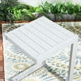 thumbnail image 6 of Ulax Furniture 15 "(W) x14.6" (D) Outdoor Aluminum Side Table Indoor C Shaped End Table, White, 6 of 6