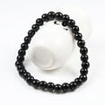 thumbnail image 3 of Trendy 6mm Black White Beaded Bracelets Natural Tiger Eye Lava Stone Classic Elasticity Bangles for Women Men Fashion Jewelry, 3 of 6