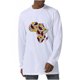 thumbnail image 2 of Hombres manga larga Casual estampado cuello redondo moda Split dobladillo pulóver camiseta blusa Tops Pompotops oipoqjl6871, 2 of 9