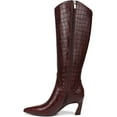 thumbnail image 3 of Naturalizer Women's Emily Knee High Boot Cranberry Red Croco Wide Calf 9.5M, 3 of 5