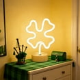 thumbnail image 6 of Clover Neon Signs,Green Clover Led Lights Battery Operated Usb Powered Decoration Lamp,Neon Lights Decor for St.Patrick's Day Gifts,Party,Room Decor,Shamrock Lights Led Neon Signs for Wall Decor, 6 of 8