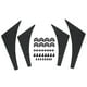 thumbnail image 1 of 4pcs Car Front Bumper Lip Splitter Fins Canards Body Spoiler Universal Black, 1 of 4