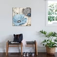 thumbnail image 3 of Art.com Soft Floral Blue Gray Art Print by Jace Grey, 30" x 30", 3 of 4