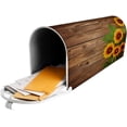 thumbnail image 6 of Autumn Sunflowers Mailbox Covers, Wooden Magnetic Post Box Cover Wraps Standard Size 21x18 in for Garden Yard Decor, 6 of 7