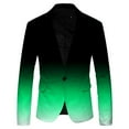 thumbnail image 4 of Men'S 3D Gradient Color Suit Jacket Printed Pocket Lapel Button Up Suit Jacket Suit Style Three, 4 of 4