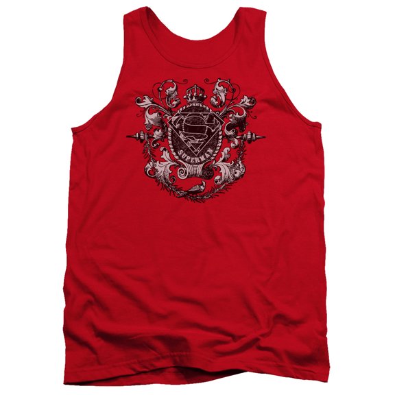 Superman All Hail Superman Adult Tank Top Red