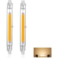 thumbnail image 1 of COB LED Light Bulb, Standard R7S Base Double Ended Floodlight, Comfortable Lighting, Eco-friendly, Energy-saving Warm White, Easy Installation for Various Uses (Pack Of 2), 1 of 5