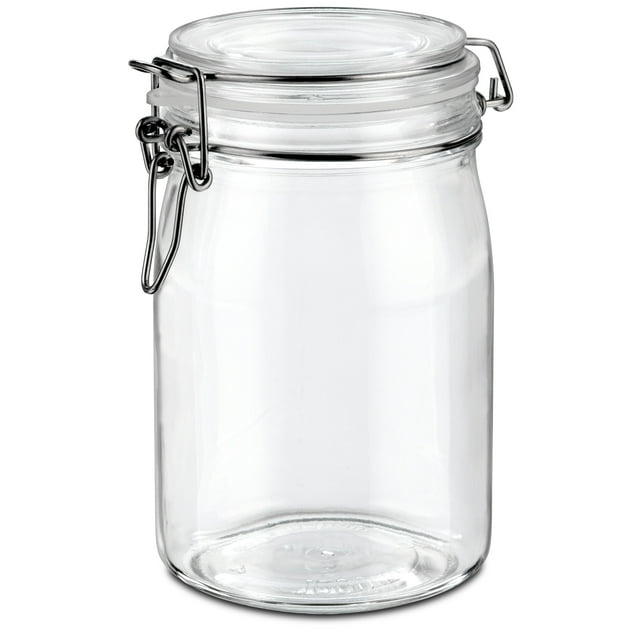 Contenedor Hermético De Vidrio 1000 ML Borgonovo Normal