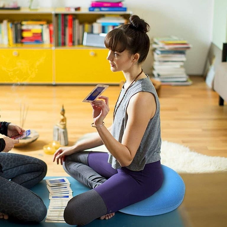 Yoga & Meditation Zafu Cushion - Mottled Grey - Decathlon
