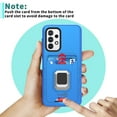 thumbnail image 2 of CoverON For Samsung Galaxy A33 5G Case, KickStand Ring Credit Card slot Rugged Phone Cover Magnetic holder, Blue, 2 of 9